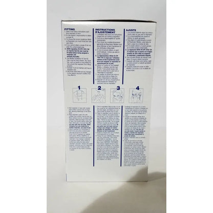 Printed instruction manual for moldex 2200 n95 2-part particulate respirator medium large in english and french