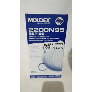 جهاز تنفس MOLDEX 2200 N95 للحماية من الجسيمات، مقاس متوسط/كبير - قطعة أصلية من الشركة المصنعة للمعدات الأصلية