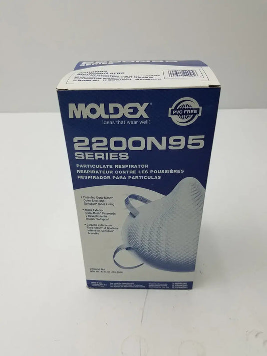 Moldex 2200 N95 Particulate Medium/Large, 20 Masks Per Box Disposable Respirator, new product photo 1