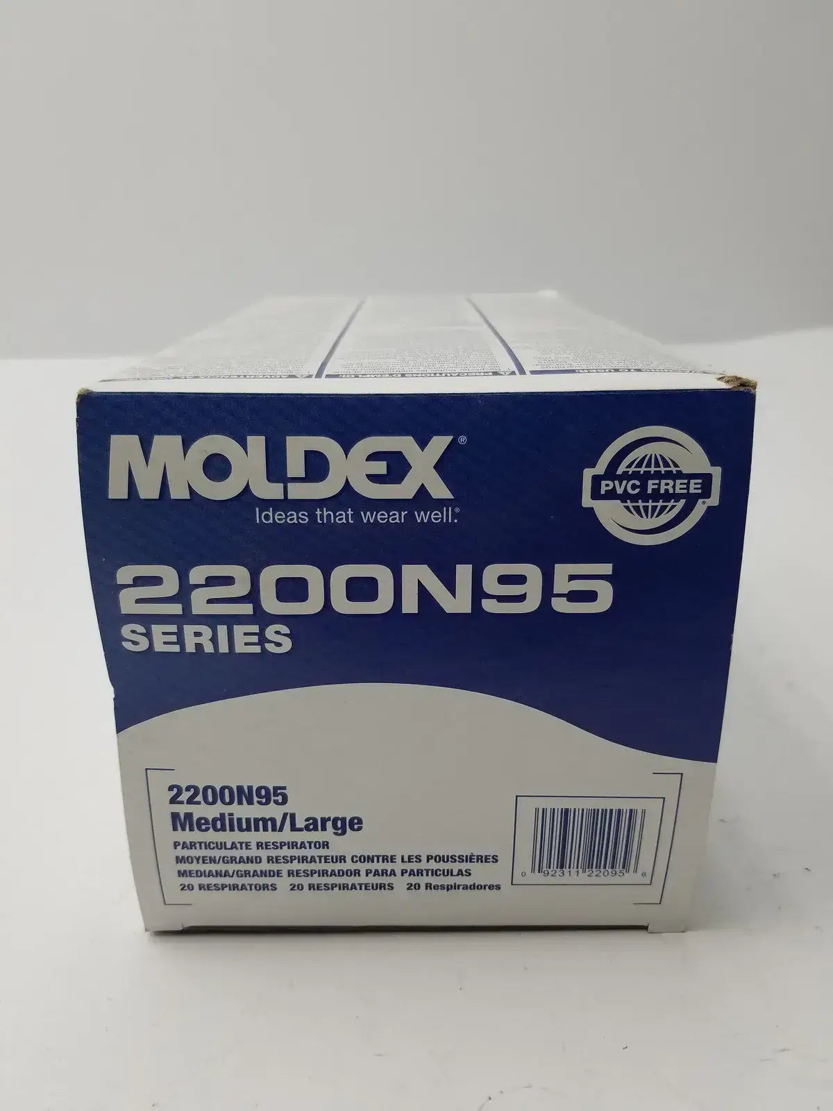 Moldex 2200 N95 Particulate Medium/Large, 20 Masks Per Box Disposable Respirator, new product photo 5