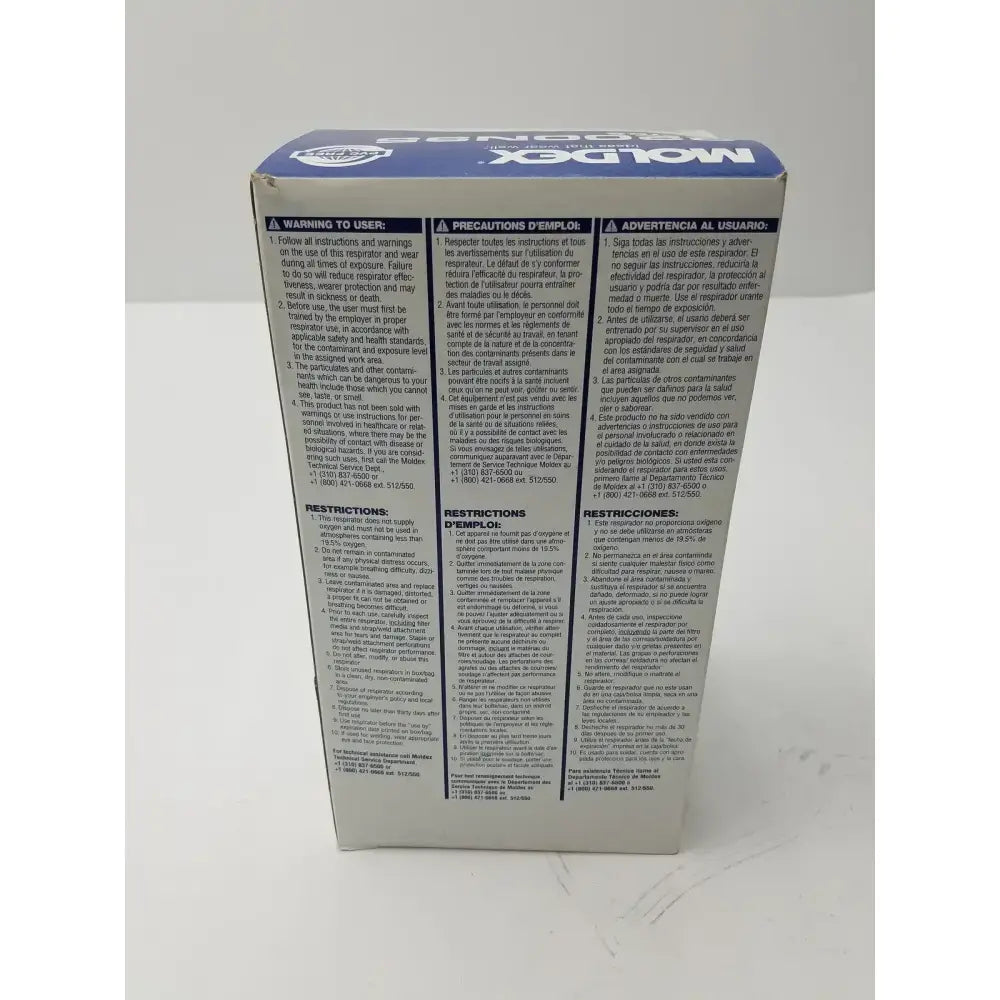 Moldex 2200 N95 Particulate Medium/Large, 20 Masks Per Box Disposable Respirator, new product photo 3