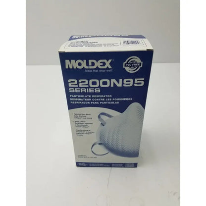 Moldex 2200 N95 Particulate Medium/Large, 20 Masks Per Box Disposable Respirator, new product photo 1