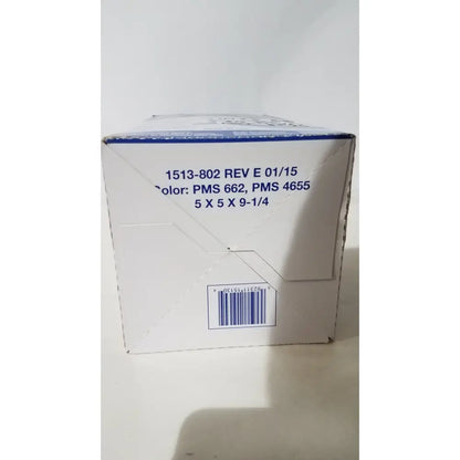 White cardboard box with blue text and barcode for moldex n95 respirator surgical mask high filtration respirator