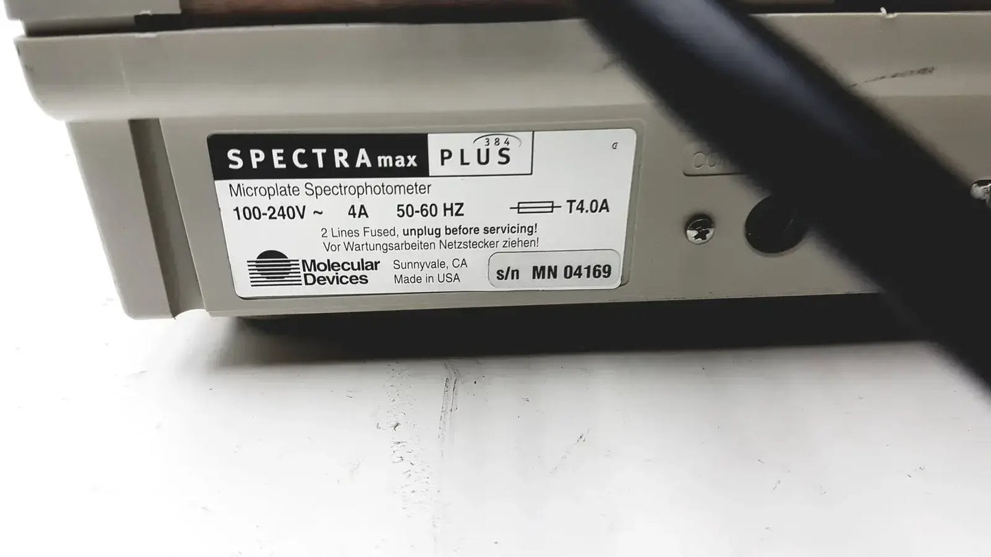 Molecular Devices SpectraMAX Plus 384 Microplate Reader Spectrophotometer Microplate Reader Spectrophotometer, second-hand product photo 5