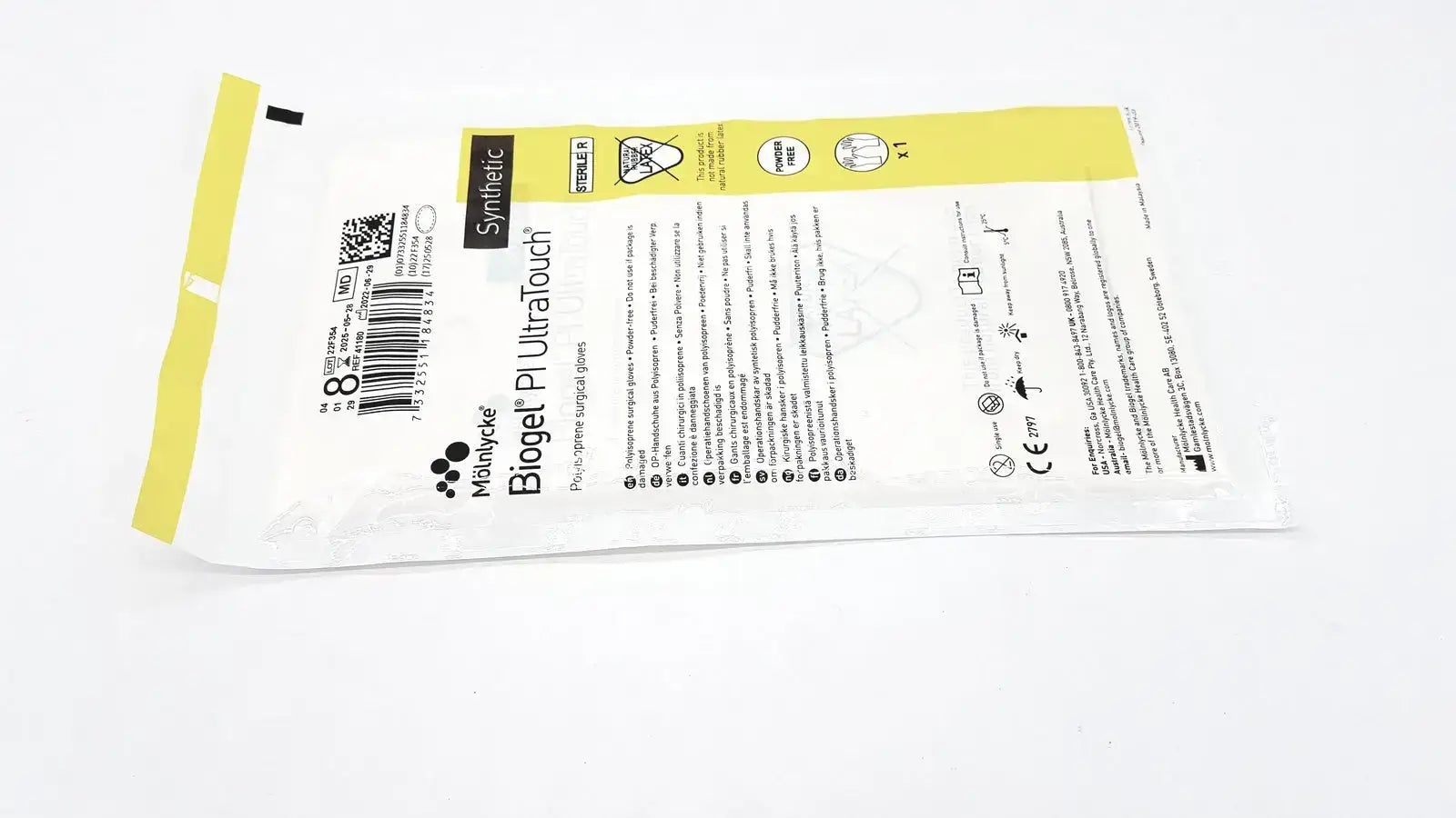 Molnlycke Biogel PI UltraTouch G Size 8 Box/50 EXP 05/2025 REF 71-41180 Surgical Gloves, new product photo 7