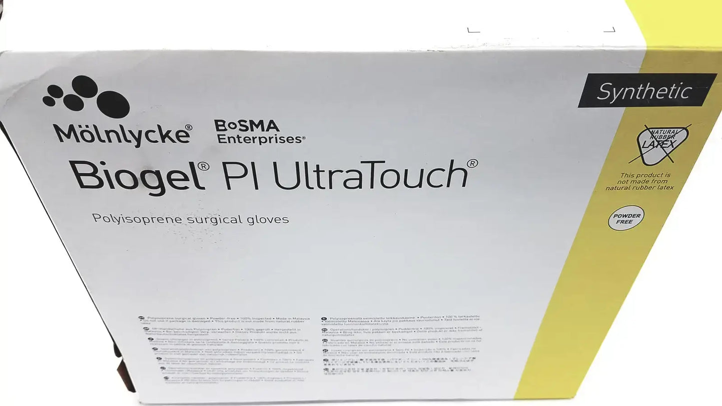 Molnlycke Biogel PI UltraTouch G Size 8 Box/50 EXP 05/2025 REF 71-41180 Surgical Gloves, new product photo 1