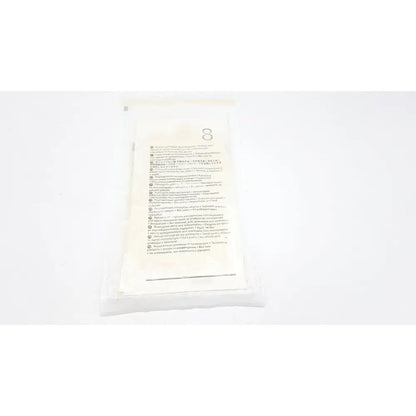 White plastic packet of molnlycke biogel pi ultratouch g size sterile gloves with printed multilangual text