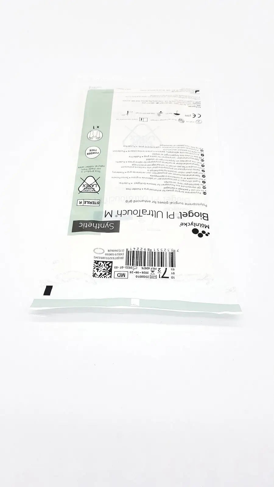 Molnlycke Biogel PI UltraTouch M Ref: 71-ML-42675 Qty 50 Pairs Size 7 1/2 Surgical Gloves, new product photo 15