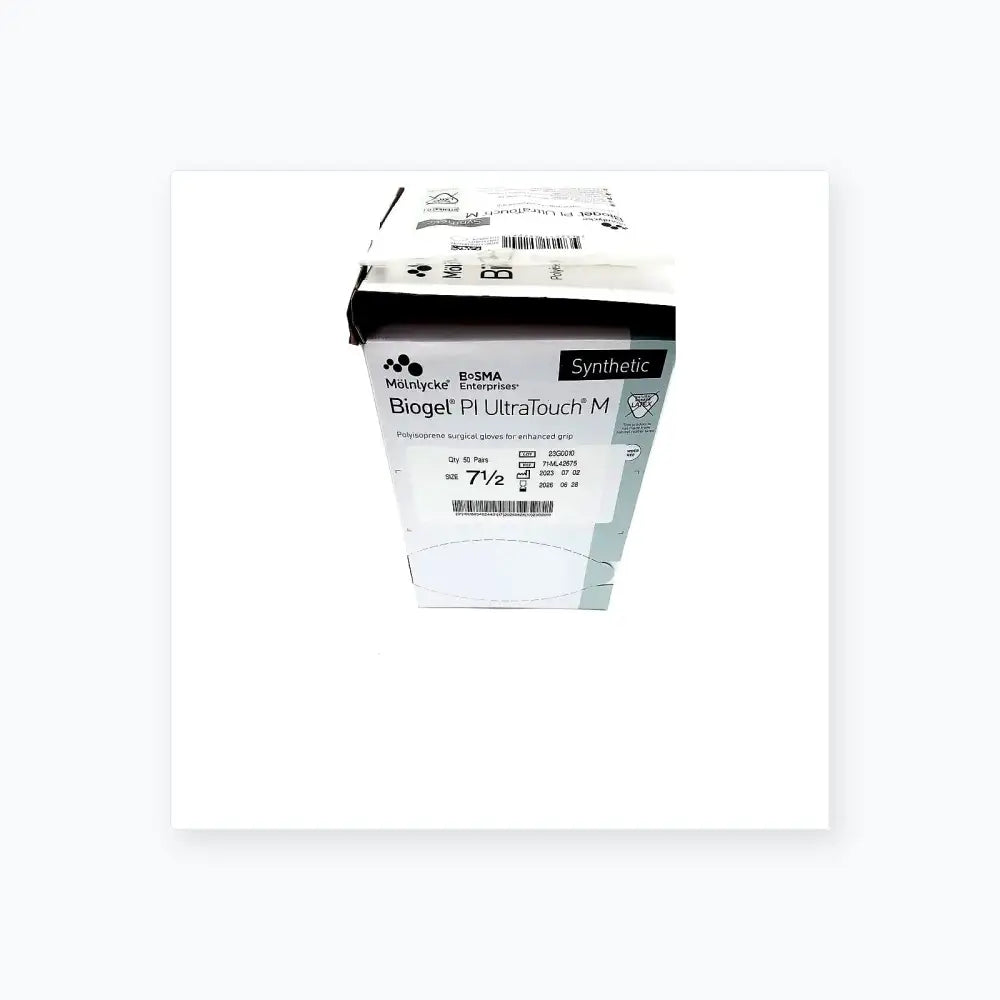 Molnlycke Biogel PI UltraTouch M Ref: 71-ML-42675 Qty 50 Pairs Size 7 1/2 Surgical Gloves, second-hand product photo 4