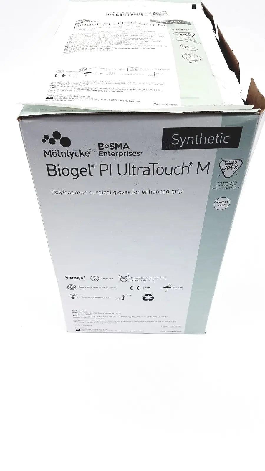 Molnlycke Biogel PI UltraTouch M Ref: 71-ML-42675 Qty 50 Pairs Size 7 1/2 Surgical Gloves, second-hand product photo 6