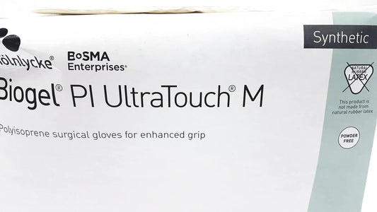 Molnlycke Biogel PI UltraTouch M Ref: 71-ML-42675 Qty 50 Pairs Size 7 1/2 Surgical Gloves, new product photo 2