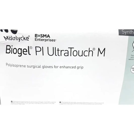 Molnlycke Biogel PI UltraTouch M Ref: 71-ML-42675 Qty 50 Pairs Size 7 1/2 Surgical Gloves, second-hand product photo 1