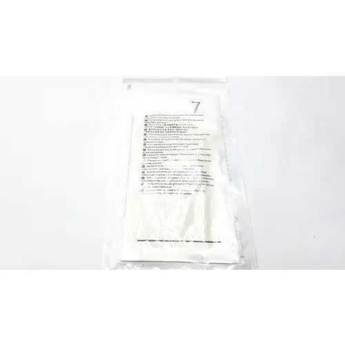 A white sterile gauze pad sealed in clear packaging with instructions and size 7 for molnlycke biogel pl surgical gloves size 7