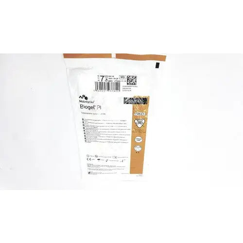 Molnlycke biogel pl surgical gloves size 7 in white and brown packaging labeled biogel p1 by Medline