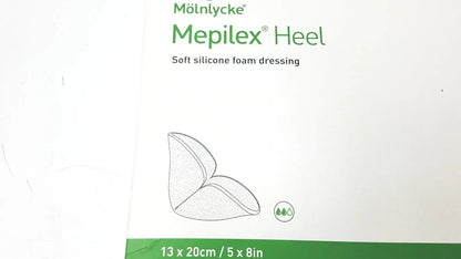 Molnlycke Mepilex 288100 Heel Foam Dressing, 1 Box Of 5 Piece Foam Dressing, new product photo 3