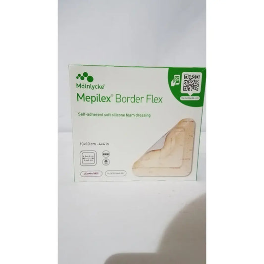 Reuse Medical Molnlycke Mepilex Border Flex 4"x4" Soft Silicone Foam Dressing Centrifuge Tubes, second-hand product photo 1