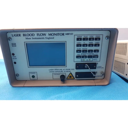 Moor Instruments MBF3D Laser Blood Flow Monitor With Chiu Mercury-100W Power Supply - Laser Blood Flow Monitor/Chiu