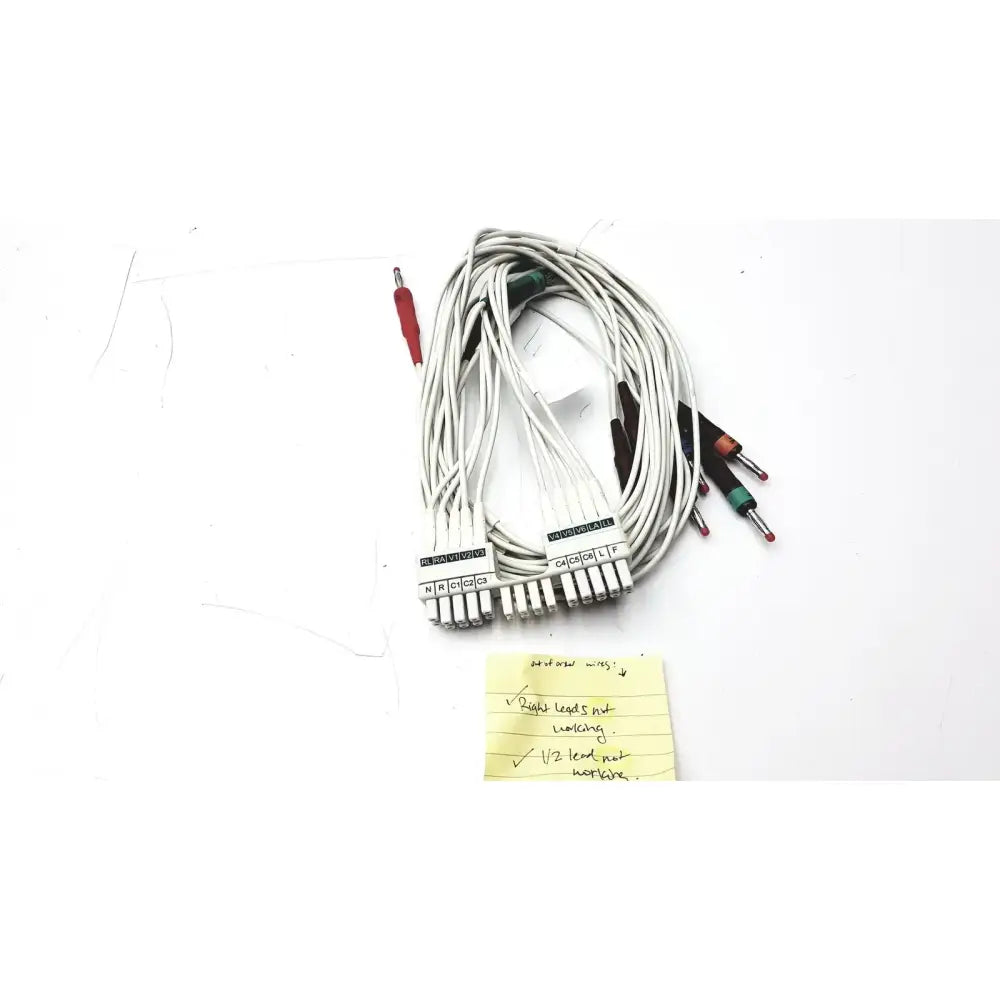 Mortara 9293-046-60 WAM 10-Wire Lead Set ECG Lead Set, as-is (for parts) product photo 2