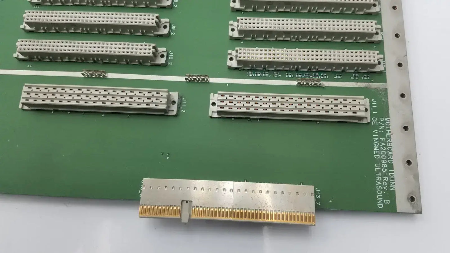 GE Motherboard IDUNN P/N: FA200985 Rev B GE Vingmed Ultrasound, S/N: 200248-58 Ultrasound System Motherboard, second-hand product photo 7