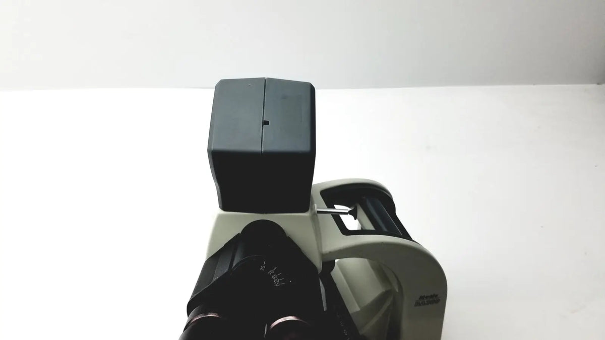Black and gray motic ba300 biological microscope with ergonomic design for precise laboratory analysis