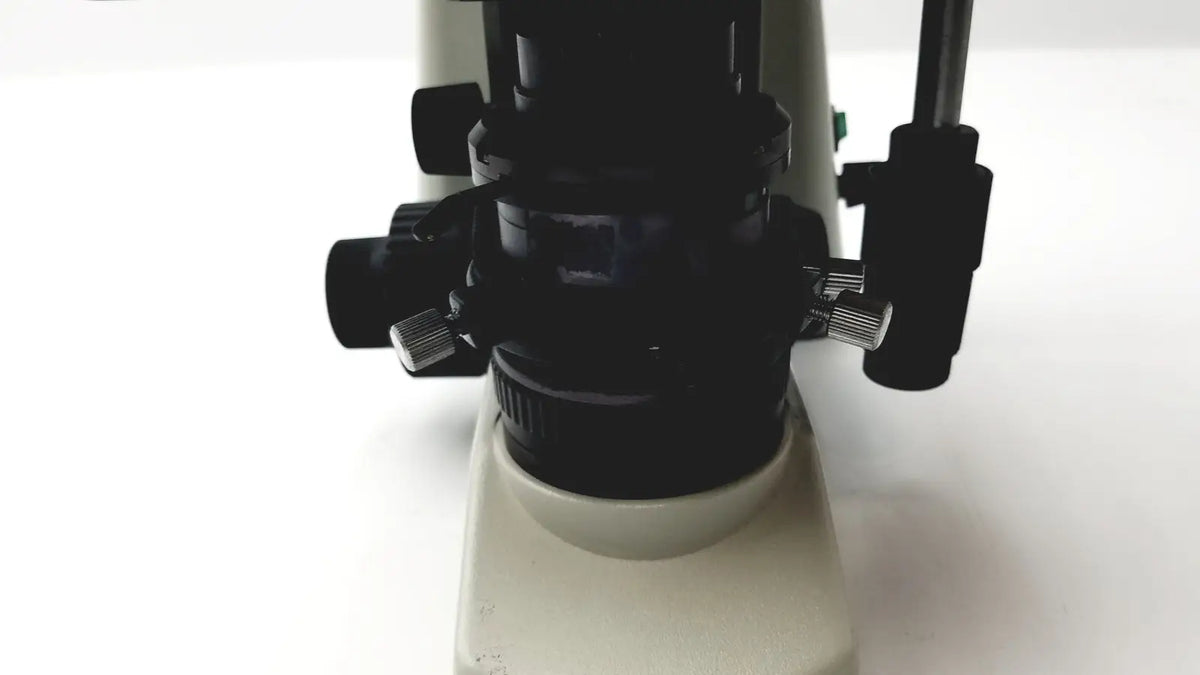 Black and silver motic ba300 biological microscope with sturdy base for laboratory and research use tested quality
