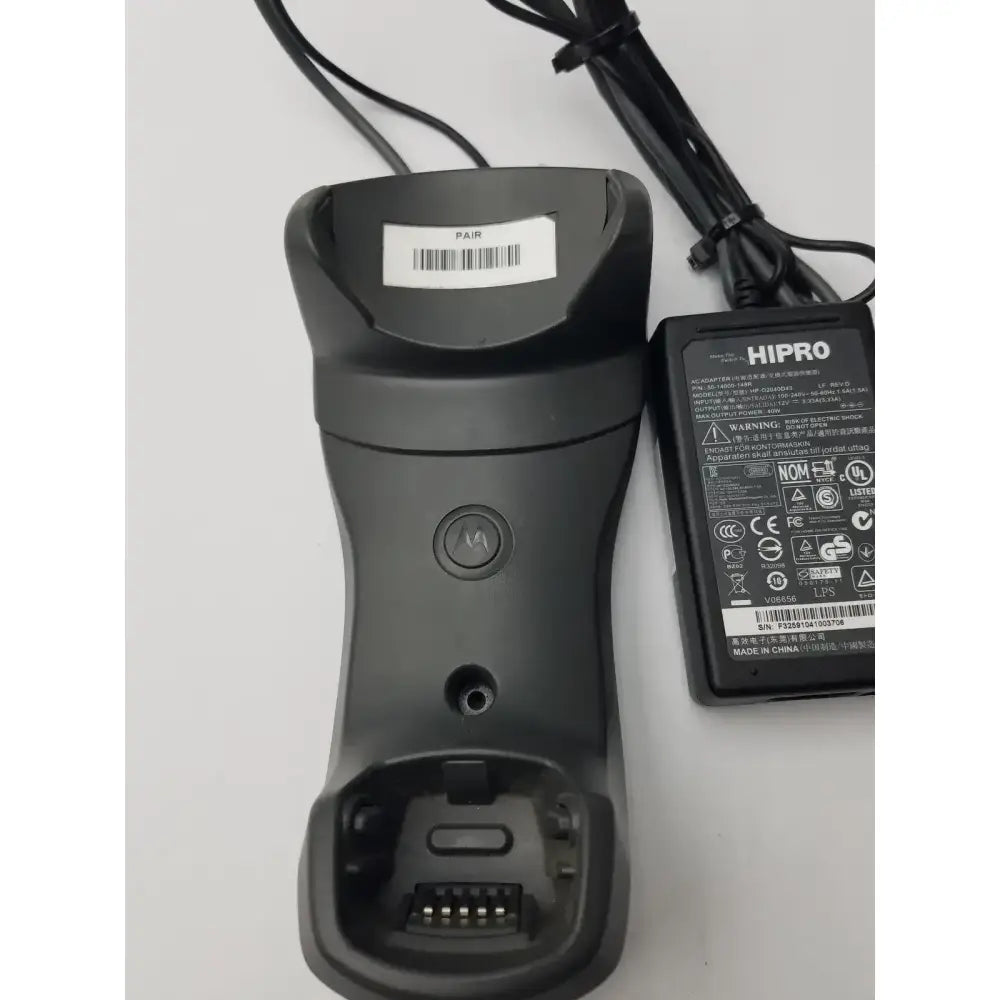 Motorola Symbol Barcode Scanner STB2078 With HIPRO HP02040D43 Barcode Scanner Cradle, second-hand product photo 6