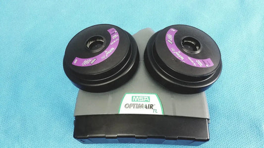 MSA OptimAir TL Blower 10077486 with Battery 10076109 PAPR Blower Unit, second-hand product photo 1