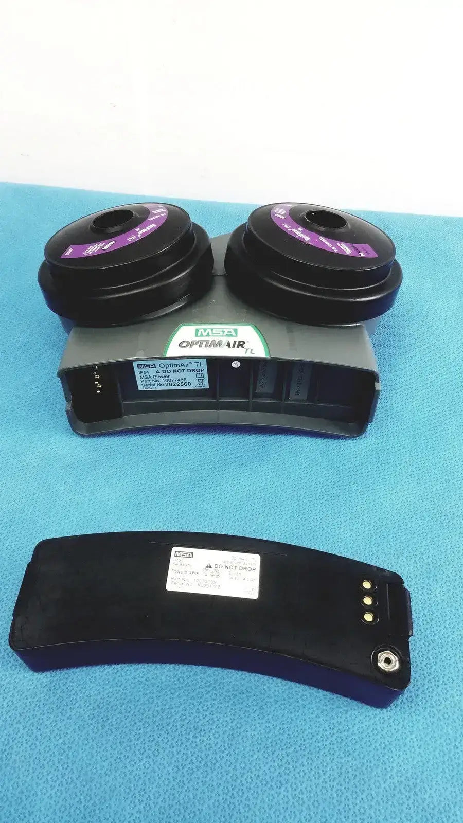 MSA OptimAir TL Blower 10077486 with Battery 10076109 PAPR Blower Unit, second-hand product photo 7