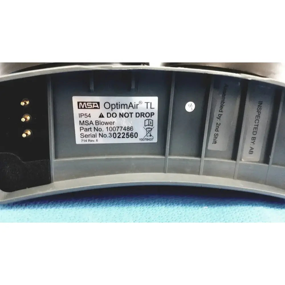 MSA OptimAir TL Blower 10077486 with Battery 10076109 PAPR Blower Unit, second-hand product photo 8