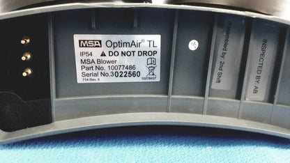 MSA OptimAir TL Blower 10077486 with Battery 10076109 PAPR Blower Unit, second-hand product photo 8
