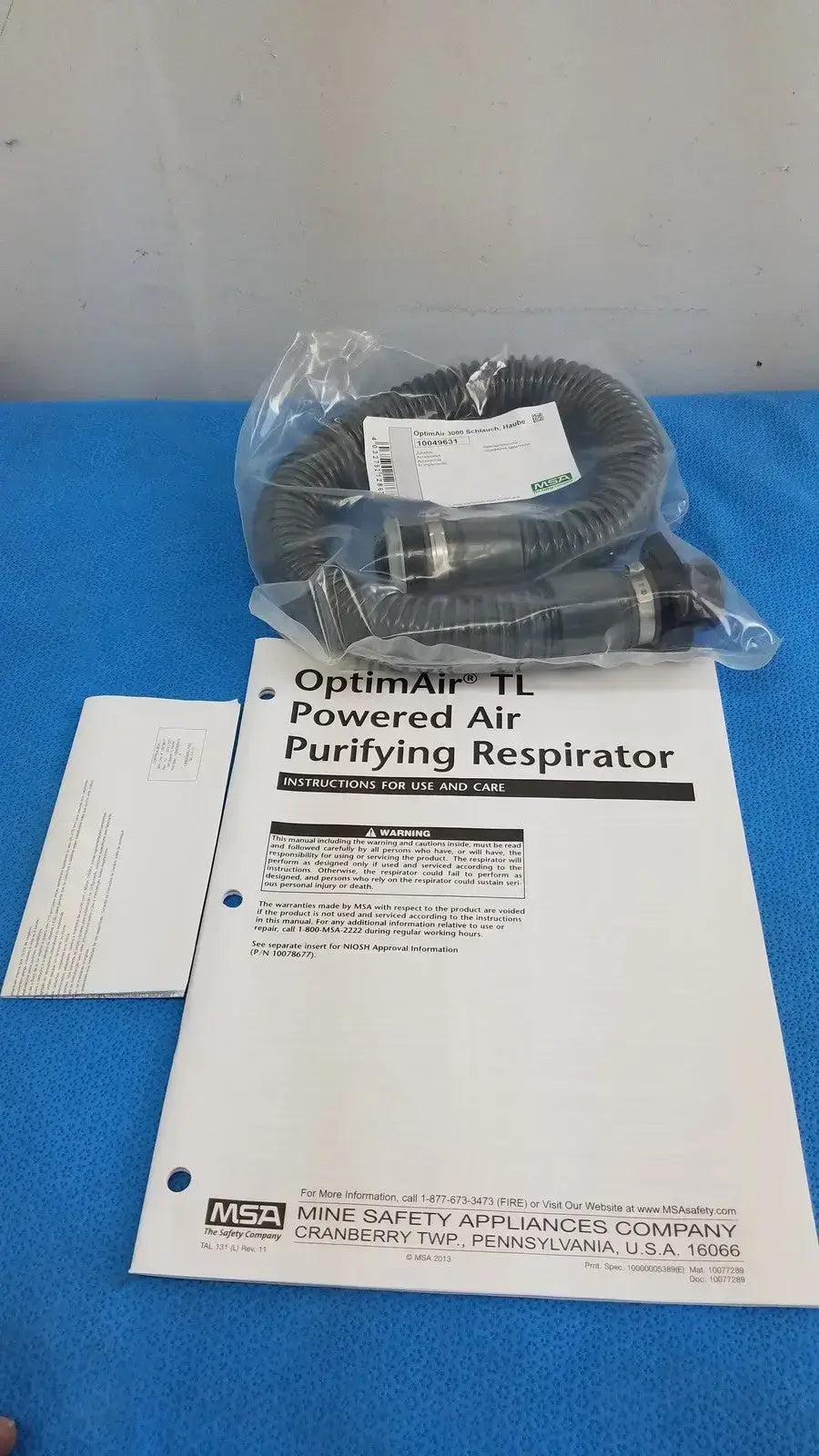 MSA OPTIMAIR TL PAPR KIT For Respirator Facepieces 10081114 Powered Air-Purifying Respirator Kit, second-hand product photo 21