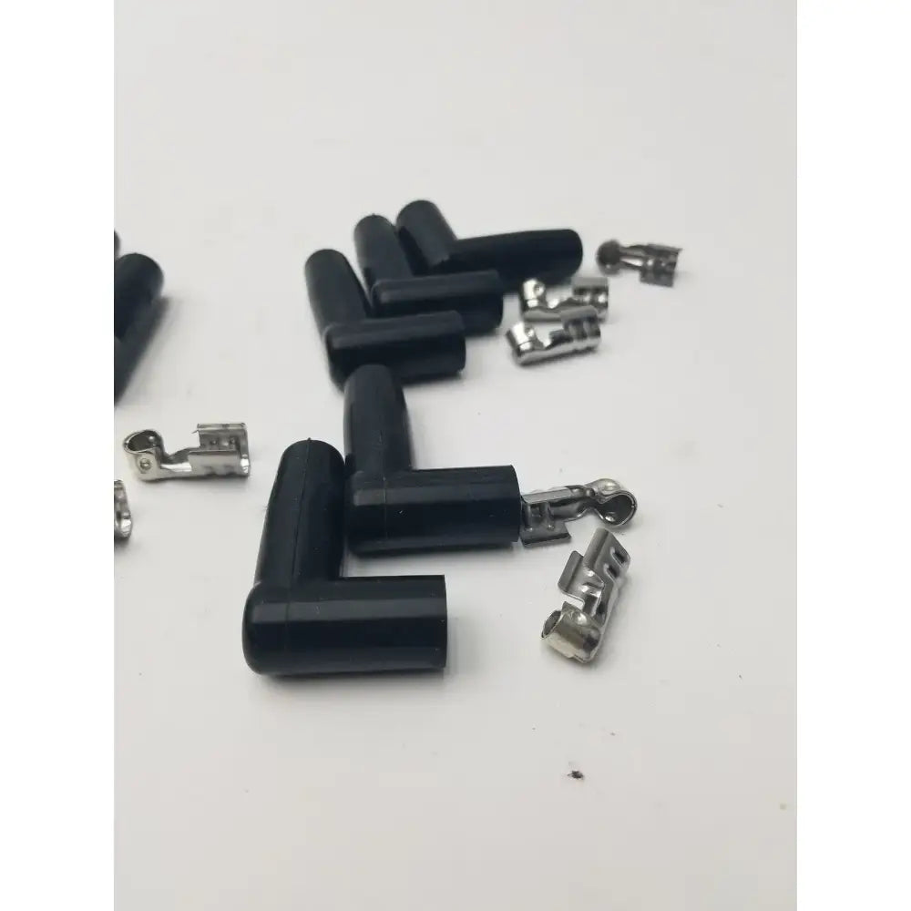 MSD Ignition Spark Plug Wire Terminals & Black 90 Degree Right/Left Angle Boots Ignition Wire Terminals and Boots, second-hand product photo 7