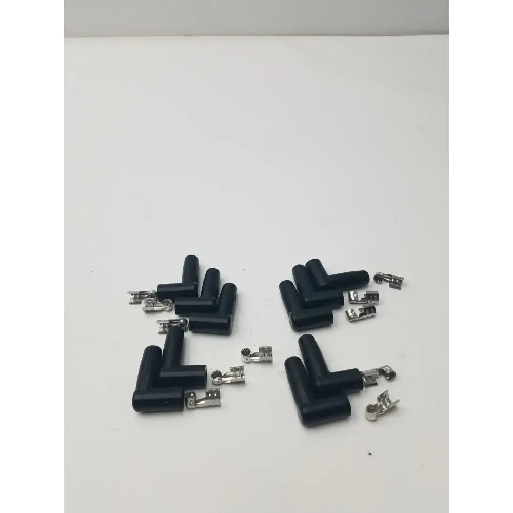 MSD Ignition Spark Plug Wire Terminals & Black 90 Degree Right/Left Angle Boots Ignition Wire Terminals and Boots, second-hand product photo 2