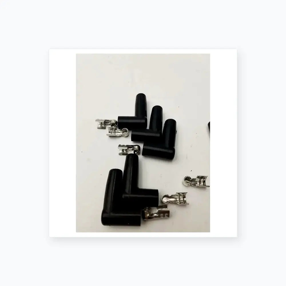 MSD Ignition Spark Plug Wire Terminals & Black 90 Degree Right/Left Angle Boots Ignition Wire Terminals and Boots, second-hand product photo 5