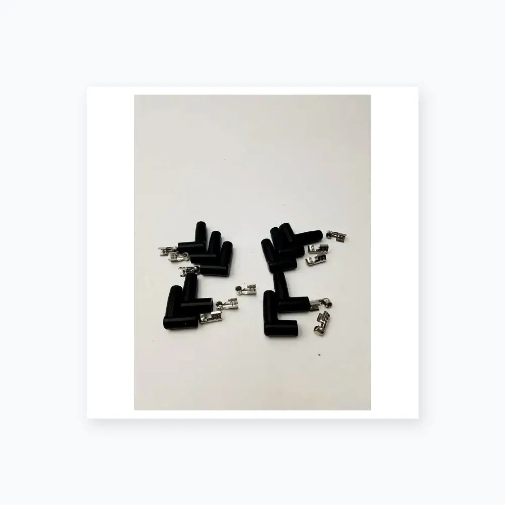 MSD Ignition Spark Plug Wire Terminals & Black 90 Degree Right/Left Angle Boots Ignition Wire Terminals and Boots, second-hand product photo 3