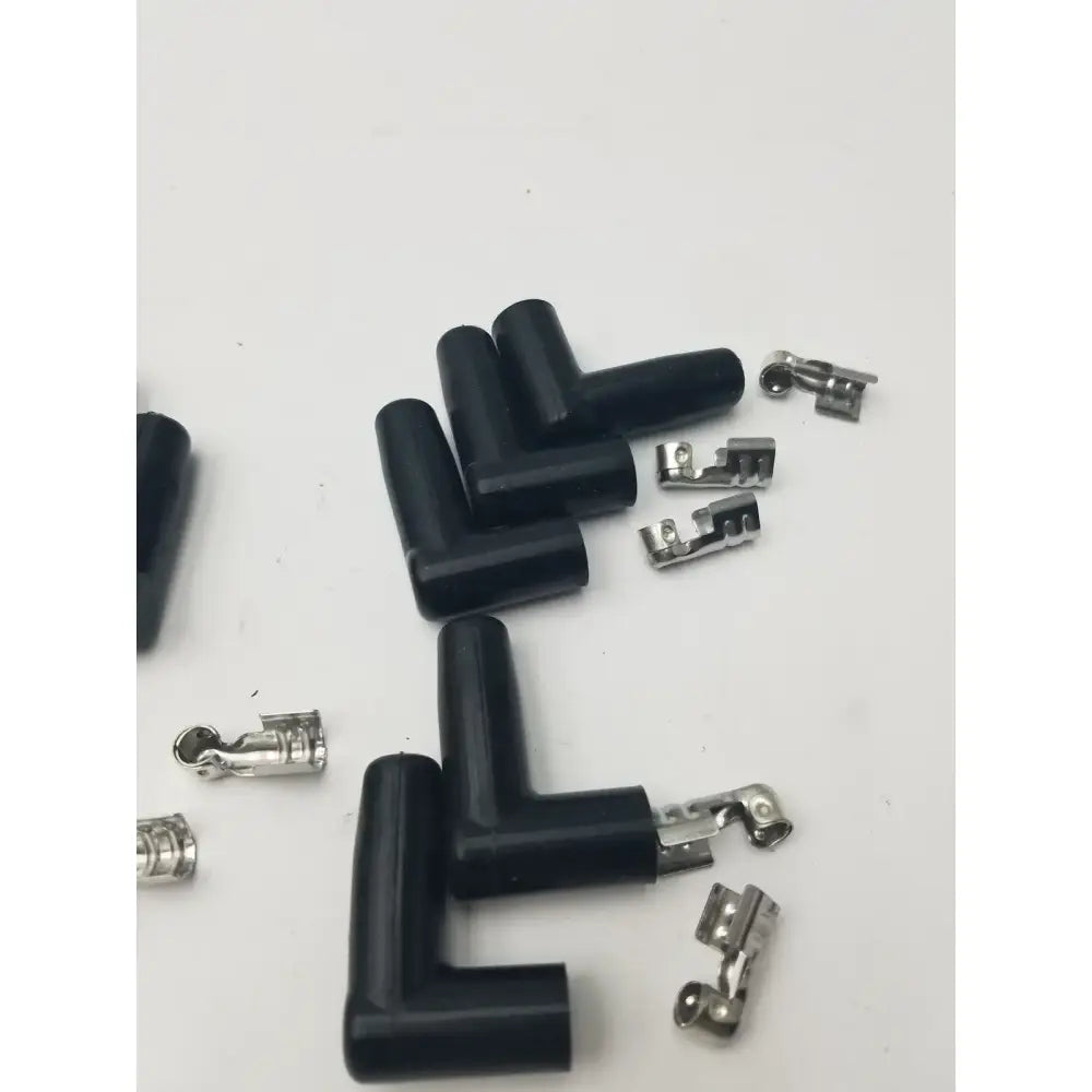 MSD Ignition Spark Plug Wire Terminals & Black 90 Degree Right/Left Angle Boots Ignition Wire Terminals and Boots, second-hand product photo 4