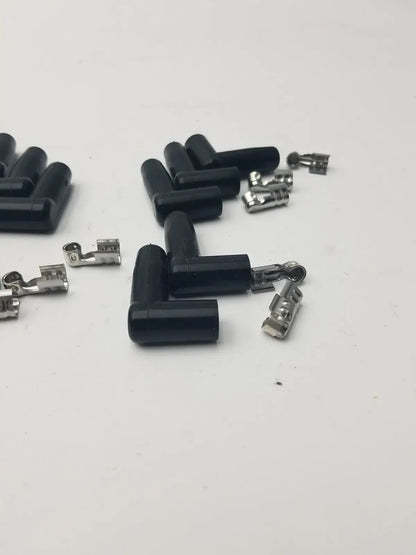 MSD Ignition Spark Plug Wire Terminals & Black 90 Degree Right/Left Angle Boots Ignition Wire Terminals and Boots, second-hand product photo 8