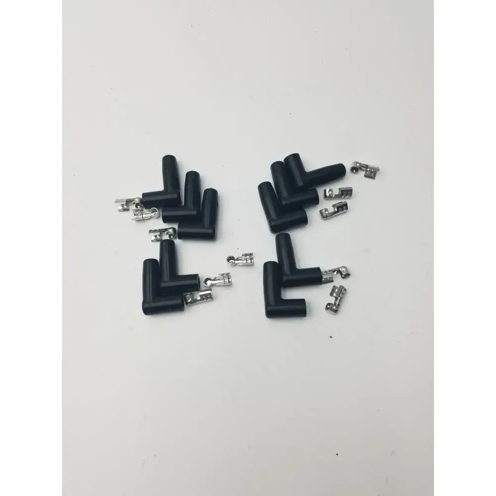 MSD Ignition Spark Plug Wire Terminals & Black 90 Degree Right/Left Angle Boots Ignition Wire Terminals and Boots, second-hand product photo 9