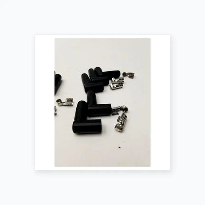 MSD Ignition Spark Plug Wire Terminals & Black 90 Degree Right/Left Angle Boots Ignition Wire Terminals and Boots, second-hand product photo 7