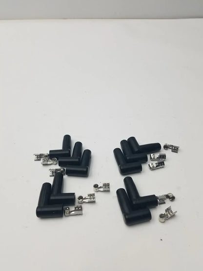 MSD Ignition Spark Plug Wire Terminals & Black 90 Degree Right/Left Angle Boots Ignition Wire Terminals and Boots, second-hand product photo 2