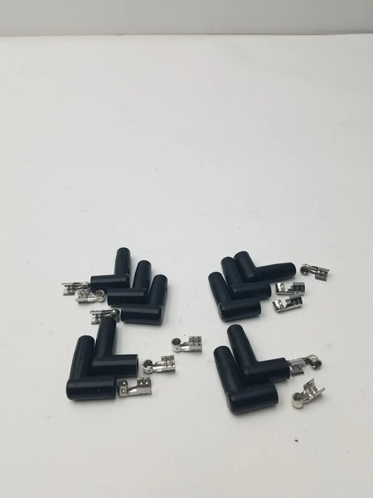 MSD Ignition Spark Plug Wire Terminals & Black 90 Degree Right/Left Angle Boots Ignition Wire Terminals and Boots, second-hand product photo 2