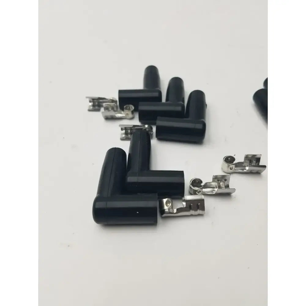 MSD Ignition Spark Plug Wire Terminals & Black 90 Degree Right/Left Angle Boots Ignition Wire Terminals and Boots, second-hand product photo 6