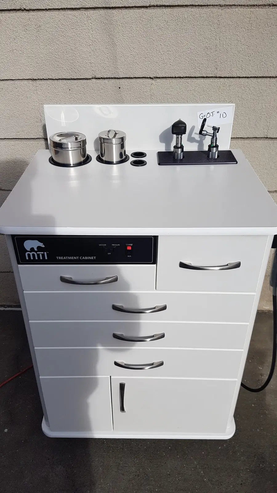 MTI Treatment Cabinet Product No: TC100AT With Extras Treatment Cabinet, second-hand product photo 1