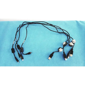 كابلات كمبيوتر متعددة الموصلات – Mini-B USB إلى USB-A وموصلات أخرى – حزمة من 4