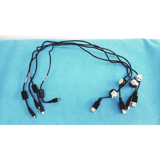 Vendor Unknown - MANUAL REVIEW Multi-Connector PC Cables – USB Mini-B to USB-A & Other Connectors - Lot of 4 USB Cable, second-hand product photo 1