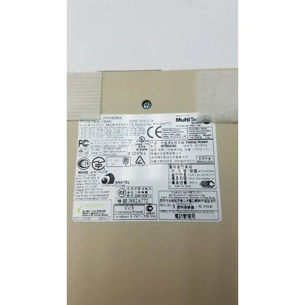Milti-Tech Multi-tech MT5634ZBA Multi-Modem USB Data Fax Modem Modem, second-hand product photo 6