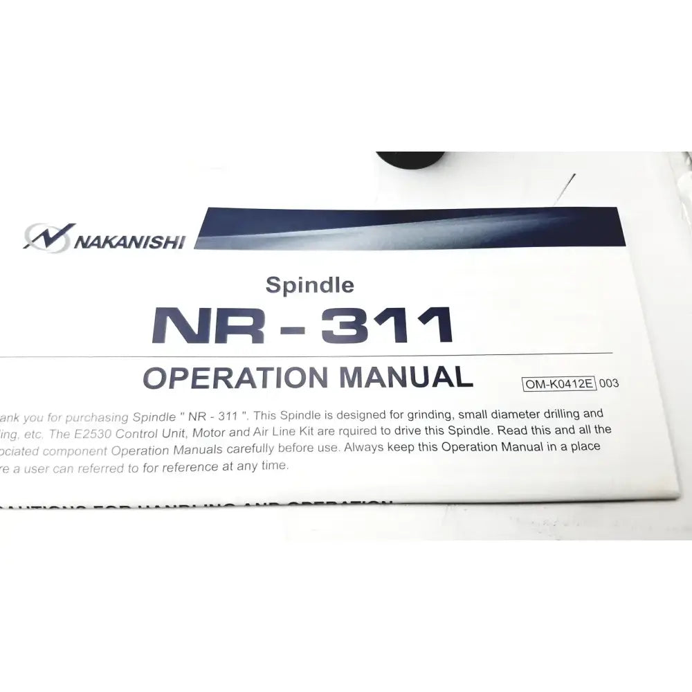 NAKANISHI MSS-2524 RA Air Motor Spindle Air Motor Spindle, as-is (for parts) product photo 12