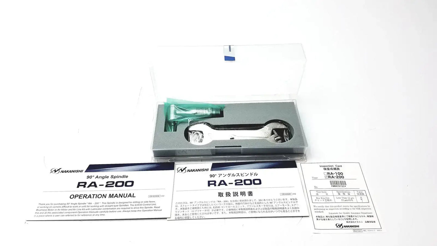 Nakanishi RA-200 Angle Spindle Medical Equipment Part, second-hand product photo 1