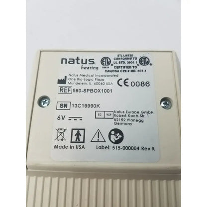 Natus Bio-logic Scout Sport ABR Hearing Screener Device REF 580-SPBOX1001 ABR/OAE Hearing Screener, as-is (for parts) product photo 7