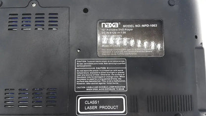 Naxa 10" Portable DVD Player Model No. NPD-1003 Portable DVD Player, as-is (for parts) product photo 11